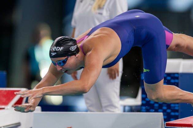 SWIMMING - EAC 2026 PARIS,FRANCE,11.AUG.26 - SWIMMING - European Aquatics Championships Paris 2026, 50m butterfly, women. Image shows Angelina Kohler (GER).  GEPAxpictures xPhilippxBrem