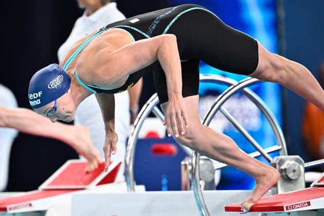 PARIS, FRANCE 20260811 Sarah Sjöström after qualifying with the best time in the 50 meter butterfly, during the European Swimming Championships in Paris. ***The image is included in the SPORTS PACKAGE. For others PAYMENT IMAGE*** PARIS FRANKRIKE x10430x *** PARIS, FRANCE 20260811 Sarah Sjöström after qualifying with the fastest time in the 50-meter butterfly at the European Swimming Championships in Paris ***This image is included in the SPORTS PACKAGE. For other images, please contact us for pricing.*** PARIS, FRANCE x10430x  Copyright: xChristinexOlsson TTx SIM-EM 2026 PARIS