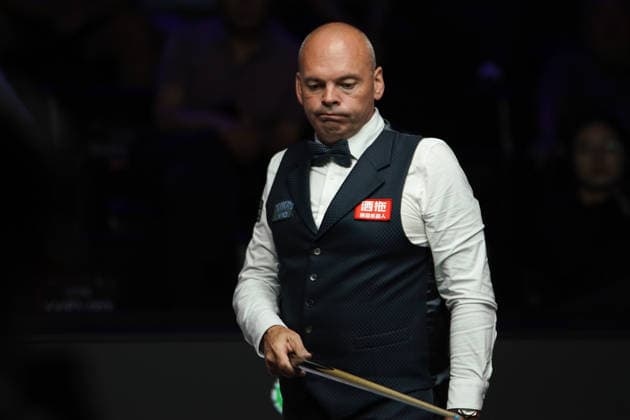 TAIYUAN, CHINA - AUGUST 11: Stuart Bingham of England reacts in the first round match against John Higgins of Scotland on day 4 of the 2026 World Snooker Tour China Open at Taiyuan Binhe Sports Center on August 11, 2026 in Taiyuan, Shanxi Province of China.  Copyright: xTaixChengzhex 111659329905