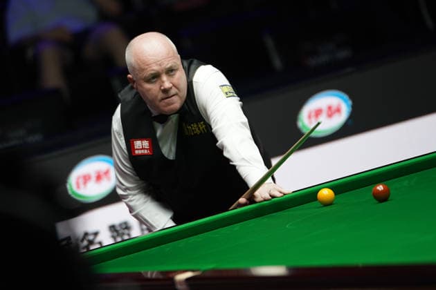 TAIYUAN, CHINA - AUGUST 11: John Higgins of Scotland reacts in the first round match against Stuart Bingham of England on day 4 of the 2026 World Snooker Tour China Open at Taiyuan Binhe Sports Center on August 11, 2026 in Taiyuan, Shanxi Province of China.  Copyright: xTaixChengzhex 111659329902