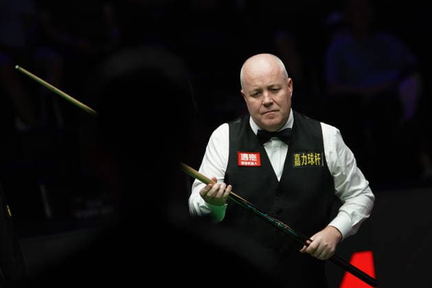 TAIYUAN, CHINA - AUGUST 11: John Higgins of Scotland reacts in the first round match against Stuart Bingham of England on day 4 of the 2026 World Snooker Tour China Open at Taiyuan Binhe Sports Center on August 11, 2026 in Taiyuan, Shanxi Province of China.  Copyright: xTaixChengzhex 111659329891