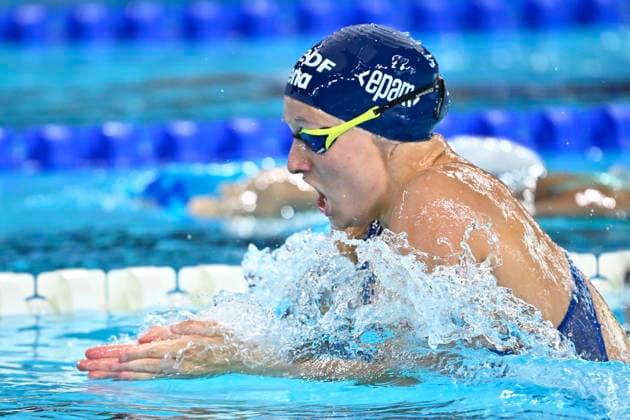 PARIS, FRANCE 20260811 Tea Winblad in the 100 meter breaststroke, during the European Swimming Championships in Paris. ***The image is included in the SPORTS PACKAGE. For others PAYMENT IMAGE*** PARIS FRANCE x10430x *** PARIS, FRANCE 20260811 Tea Winblad in the 100-meter breaststroke, during the European Swimming Championships in Paris ***This image is included in the SPORTS PACKAGE. For other images, please see PAYMENT IMAGE*** PARIS, FRANCE x10430x  Copyright: xChristinexOlsson TTx SIM-EM 2026 PARIS