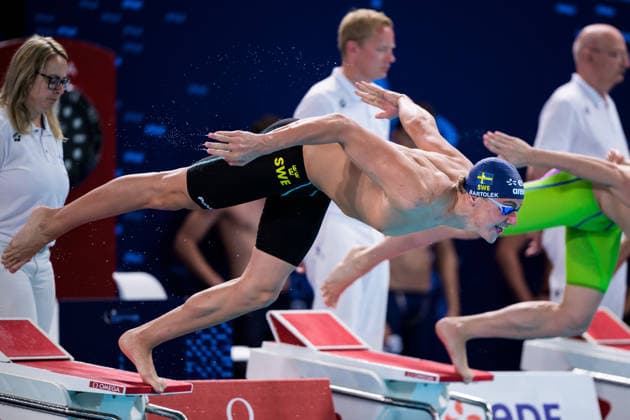 260811 Ludvig Bartolek of Sweden competes in men™s 100 meters freestyle swimming heats during day twelve of the 2026 European Aquatics Championships on August 11, 2026 in Saint-Denis. Photo: Joel Marklund BILDBYRAN kod JM JM0839 bbeng simning swimming svomming 2026 european aquatics championships em Sverige Sweden *** August 11, 2026: Ludvig Bartolek of Sweden competes in the men’s 100-meter freestyle swimming heats during day twelve of the 2026 European Aquatics Championships on August 11, 2026 in Saint Denis. Photo by Joel Marklund, BILDBYRAN, code JM JM0839 bbeng swimming 2026 European Aquatics Championships EM Sweden  Copyright: JOELxMARKLUND BB260811JM015