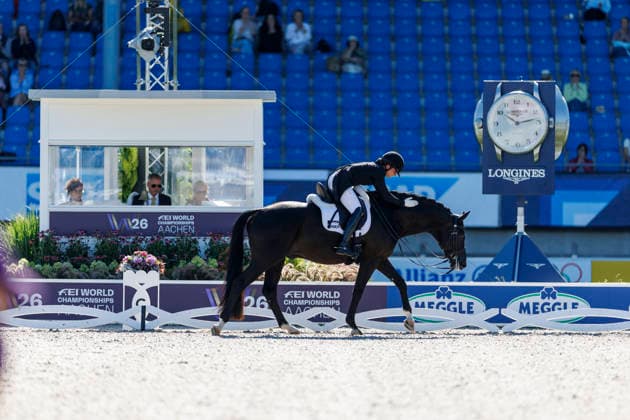 AACHEN - FEI World Championships 2026, AACHEN - FEI World Championships 2026 SIMONCIC Felicita (AUT), Four Legends FEI Dressage World Championship, WM, Weltmeisterschaft Grand Prix de Dressage 1st Part Team Finale & Einzelqualifikation Lambertz-Preis Aachen, Reitstadion Soers 11. August 2026 - *** 2026 FEI World Championships in Aachen, AACHEN FEI World Championships 2026 SIMONCIC Felicita AUT, Four Legends FEI Dressage World Championship Grand Prix de Dressage, Part 1: Team Final, Individual Qualification, Lambertz Prize Aachen, Soers Equestrian Stadium, August 11, 2026
