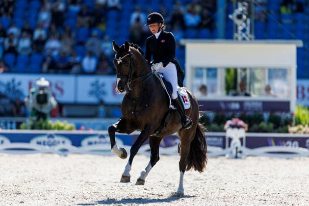 AACHEN - FEI World Championships 2026, AACHEN - FEI World Championships 2026 SLOTH Nadja Aaboe (DEN), Favour Gersdorf FEI Dressage World Championship, WM, Weltmeisterschaft Grand Prix de Dressage 1st Part Team Finale & Einzelqualifikation Lambertz-Preis Aachen, Reitstadion Soers 11. August 2026 - *** 2026 FEI World Championships in Aachen, Aachen FEI World Championships 2026: Nadja Aaboe (DEN), Favor Gersdorf FEI Dressage World Championship Grand Prix de Dressage, Part 1: Team Final, Individual Qualification, Lambertz Prize Aachen, Soers Equestrian Stadium, August 11, 2026