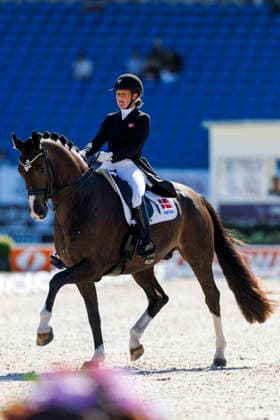AACHEN - FEI World Championships 2026, AACHEN - FEI World Championships 2026 SLOTH Nadja Aaboe (DEN), Favour Gersdorf FEI Dressage World Championship, WM, Weltmeisterschaft Grand Prix de Dressage 1st Part Team Finale & Einzelqualifikation Lambertz-Preis Aachen, Reitstadion Soers 11. August 2026 - *** 2026 FEI World Championships in Aachen, Aachen FEI World Championships 2026: Nadja Aaboe (DEN), Favor Gersdorf FEI Dressage World Championship Grand Prix de Dressage, Part 1: Team Final, Individual Qualification, Lambertz Prize Aachen, Soers Equestrian Stadium, August 11, 2026