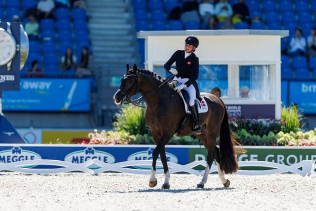 AACHEN - FEI World Championships 2026, AACHEN - FEI World Championships 2026 SLOTH Nadja Aaboe (DEN), Favour Gersdorf FEI Dressage World Championship, WM, Weltmeisterschaft Grand Prix de Dressage 1st Part Team Finale & Einzelqualifikation Lambertz-Preis Aachen, Reitstadion Soers 11. August 2026 - *** 2026 FEI World Championships in Aachen, Aachen FEI World Championships 2026: Nadja Aaboe (DEN), Favor Gersdorf FEI Dressage World Championship Grand Prix de Dressage, Part 1: Team Final, Individual Qualification, Lambertz Prize Aachen, Soers Equestrian Stadium, August 11, 2026