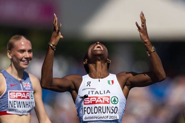 260811 Ayomide Folorunso of Italy celebrates after competing in women™s 400 meter hurdles semi final during day 2 of the 2026 European Athletics Championships on August 11, 2026 in Birmingham. Photo: Mathias Bergeld BILDBYRAN kod MB MT1065 friidrott athletics friidrett friidrotts-em em friidretts-em 2026 european athletics championships 2 bbeng hurdles hekk häck jubel *** 260811 Ayomide Folorunso of Italy celebrates after competing in the women’s 400-meter hurdles semifinal on Day 2 of the 2026 European Athletics Championships on August 11, 2026 in Birmingham. Photo by Mathias Bergeld. BILDBYRAN code MB MT1065. track and field, athletics, European Athletics Championships 2026, 2026 European Athletics Championships, 2026 European Athletics Championships, 2026 European Athletics Championships, 2026 European Athletics Championships, 2026 European Athletics Championships, 2026 European Athletics Championships, 2026 European Athletics Championships, 2026 European Athletics Championships, 2026 European Athletics Championships, 2026 European Athletics Championships, 2026 European Athletics Championships, 2026 European Athletics Championships, 2026 European Athletics Championships, 2026 European Athletics Championships, 2026 European Athletics Championships, 2026 European Athletics Championships, 2026 European Athletics Championships, 2026 European Athletics Championships, 2026 European Athletics Championships, 2026 European Athletics Championships, 2026 European Athletics Championships, 2026 European Athletics Championships, 2026 European Athletics Championships, 2026 European Athletics Championships, 2026 European Athletics Championships, 2026 European Athletics Championships, 2026 European Athletics Championships, 2026 European Athletics Championships, 2026 European Athletics Championships, 2026 European Athletics Championships, 2026 European Athletics Championships, 202  Copyright: MATHIASxBERGELD BB260811MB013