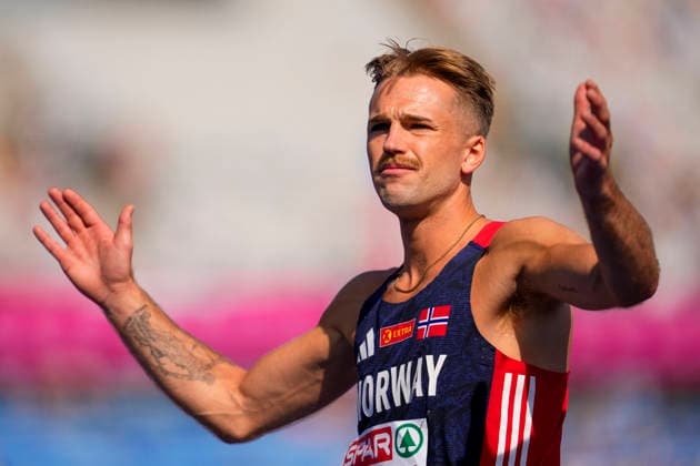 EM i friidrett utendors 2026 - Dag 2 Birmingham, England 20260811. Erlend Bolstad Raa i aksjon under kvalifiseringen i hoyde under EM i friidrett 2026 pa Alexander Stadium i Birmingham mandag. Foto: Beate Oma Dahle NTB Birmingham England EDITORIAL USE ONLY. RESTRICTED USE FOR BETTING COMPANIES Ref:_SPOY0es1eTYEMM.jpg *** 2026 European Outdoor Athletics Championships, Day 2, Birmingham, England, August 11, 2026: Erlend Bolstad Raa in action during the high jump qualifying round at the 2026 European Athletics Championships at Alexander Stadium in Birmingham on Monday. Photo: Beate Oma Dahle, NTB, Birmingham, England. EDITORIAL USE ONLY. RESTRICTED USE FOR BETTING COMPANIES.  Copyright: xBeatexOmaxDahlex xNTBx