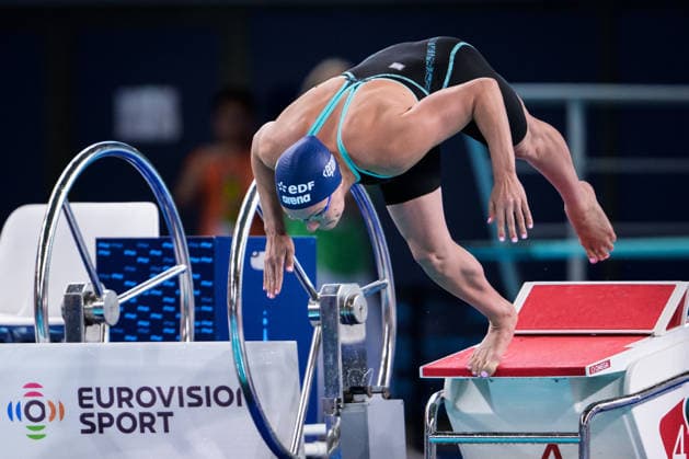 260811 Sarah Sjöström of Sweden competes in women™s 50 meters butterfly swimming heats during day twelve of the 2026 European Aquatics Championships on August 11, 2026 in Saint-Denis. Photo: Joel Marklund BILDBYRAN kod JM JM0839 bbeng simning swimming svomming 2026 european aquatics championships em dam Sverige Sweden *** August 11, 2026: Sarah Sjöström of Sweden competes in the women’s 50-meter butterfly swimming heats during day twelve of the 2026 European Aquatics Championships on August 11, 2026 in Saint-Denis. Photo by Joel Marklund, BILDBYRAN, code JM JM0839 bbeng swimming 2026 European Aquatics Championships women s Sweden  Copyright: JOELxMARKLUND BB260811JM035