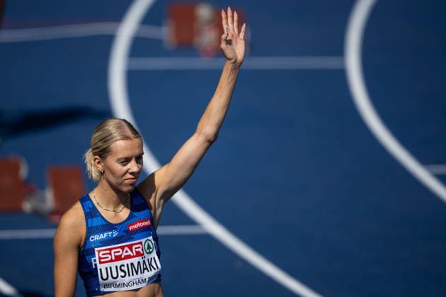 260811 Hilla Uusimäki of Finland ahead of women™s 400 meter hurdles semi final during day 2 of the 2026 European Athletics Championships on August 11, 2026 in Birmingham. Photo: Maxim Thore BILDBYRAN kod MT MT1065 friidrott athletics friidrett friidrotts-em em friidretts-em 2026 european athletics championships 2 bbeng hurdles hekk häck *** 260811 Hilla Uusimäki of Finland ahead of the women’s 400-meter hurdles semifinal on Day 2 of the 2026 European Athletics Championships on August 11, 2026 in Birmingham. Photo by Maxim Thore. BILDBYRAN code MT MT1065 track and field athletics friidrett friidrotts em em friidretts em 2026 European Athletics Championships 2 bbeng hurdles hekk häck  Copyright: MAXIMxTHORE BB260811MT030