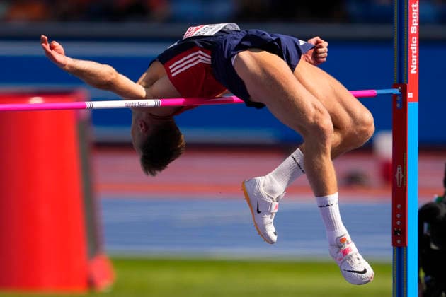 European Athletics Outdoor Championships 2026 - Day 2 Birmingham, England 20260811. Erlend Bolstad Raa in action during the high jump qualification at the 2026 European Athletics Championships at Alexander Stadium in Birmingham on Monday. Photo: Beate Oma Dahle NTB Birmingham England EDITORIAL USE ONLY. RESTRICTED USE FOR BETTING COMPANIES Ref:_SPOTfgCEIYfB9c.jpg *** 2026 European Athletics Outdoor Championships, Day 2, Birmingham, England, August 11, 2026 Erlend Bolstad Raa in action during the high jump qualifying round at the 2026 European Athletics Championships at Alexander Stadium in Birmingham on Monday. Photo: Beate Oma Dahle, NTB, Birmingham, England. EDITORIAL USE ONLY. RESTRICTED USE FOR BETTING COMPANIES.  Copyright: xBeatexOmaxDahlex xNTBx