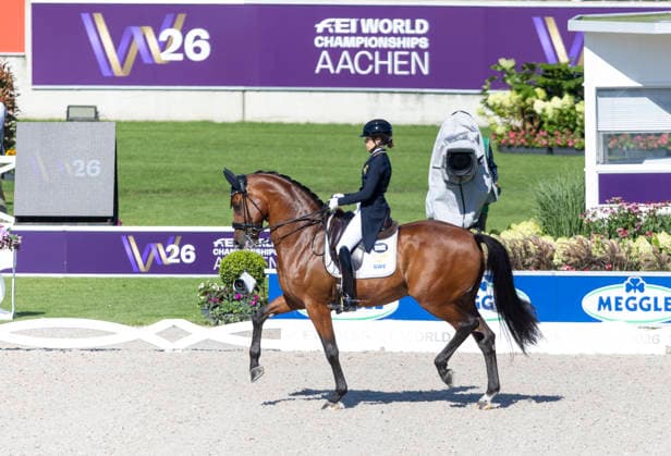 Aachen Rebecka MaluÃ on och Johnnie Walker i sin VM-premiär, här i Grand Prix. Ekipaget fick 68,71 procent. Photo Roland Thunholm Code: 718 35 ***BETALBILD*** Aachen Germany x71835x *** Aachen: Rebecka MaluÃ and Johnnie Walker in their World Championship debut, here at the Grand Prix. The pair scored 68.71 percent. Photo: Roland Thunholm Code 718 35 ***PAID IMAGE*** Aachen, Germany x71835x  Copyright: xRolandxThunholm ttx RYTTAR-VM DRESSYR