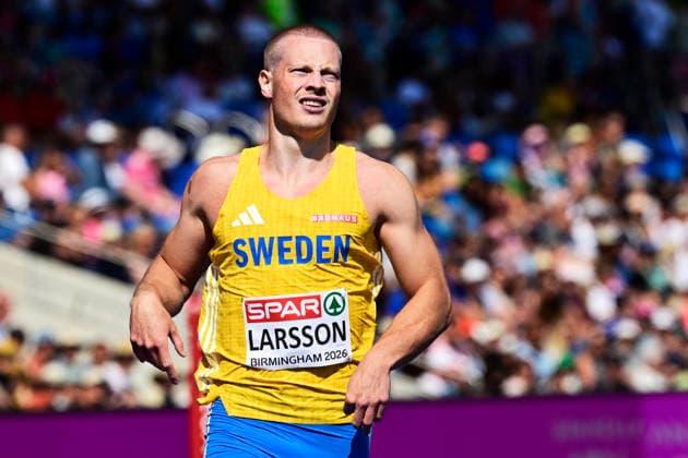 BIRMINGHAM, UNITED KINGDOM 20260811 Sweden s Henrik Larsson and Finland s Riku Illukka during round 1 of the men s 100m at the European Athletics Championships at Alexander Stadium in Birmingham. *** The image is included in the SPORTS PACKAGE. For others PAID IMAGE. *** BIRMINGHAM UK x10030x *** BIRMINGHAM, UNITED KINGDOM, August 11, 2026: Sweden’s Henrik Larsson and Finland’s Riku Illukka during Round 1 of the men’s 100m at the European Athletics Championships at Alexander Stadium in Birmingham *** The image is included in the SPORTS PACKAGE. For others, PAID IMAGE *** BIRMINGHAM, UK x10030x  Copyright: xJonasxEkströmer TTx EUROPEAN ATHLETICS CHAMPIONSHIPS 2026