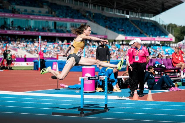 Eileen Demes (TV 1861 Neu-Isenburg, 400m Huerden Frauen), GBR, Leichtathletik, Athletics, European Athletics Championships 2026, Leichtathletik Europameisterschaft 2026, Birmingham 2026, 09.08.2026, GBR, Leichtathletik, Athletics, European Athletics Championships 2026, Leichtathletik Europameisterschaft 2026, Birmingham 2026, 09.08.2026 Birmingham *** Eileen Demes TV 1861 Neu Isenburg, Women s 400m Hurdles, GBR, Track and Field, Athletics, 2026 European Athletics Championships, 2026 European Track and Field Championships, Birmingham 2026, August 9, 2026, GBR, Track and Field, Athletics, 2026 European Athletics Championships, 2026 European Track and Field Championships, Birmingham 2026, August 9, 2026, Birmingham Copyright: xStefanxMayerx EP_SMR
