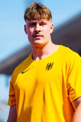 BIRMINGHAM, GREAT BRITAIN - AUGUST 11, 2026 : Steven RICHTER (GER Germany) competing in the discus throw qualification during the European Athletics Championships at Alexander Stadium on August 11, 2026 in Birmingham, Great Britain. Nordrhein-Westfalen Great Britain Copyright: xLeahxKohringx