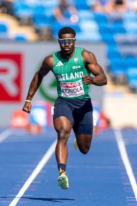 2026 European Athletics Championships, Alexander Stadium, Birmingham, England 11 8 2026 Men™s 100m Round One Heat 2 Ireland™s Bori Akinola wins his heat Bori Akinola 11 8 2026  Copyright: xx 0U6A6731