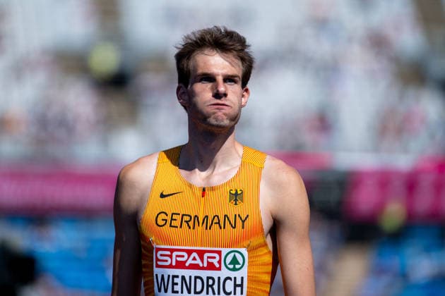 11.08.2026, GBR, Leichtathletik, Europameisterschaft 2026, Morgensession Tag 2, Birmingham Falk Wendrich ( Deutschland ), Hochsprung Herren, Qualifikation Birmingham Alexander Stadium England Großbritannien *** August 11, 2026, GBR, Track and Field, 2026 European Championships, Morning Session, Day 2, Birmingham; Falk Wendrich, Germany, Men s High Jump, Qualifying Round, Birmingham Alexander Stadium, England, Great Britain Copyright: xNordphoto Memmlerx