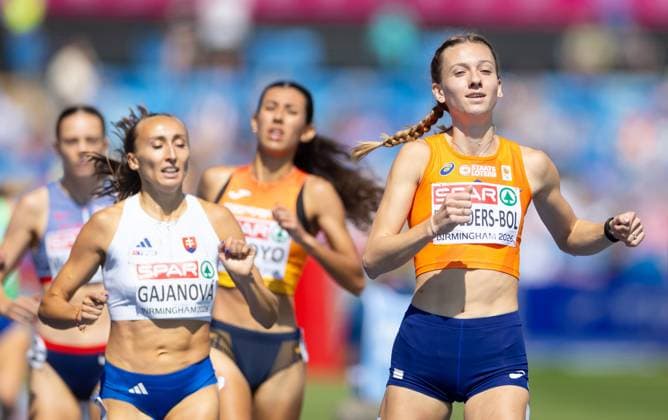 BIRMINGHAM - Femke Broeders-Bol in action in the 800 meters qualification during the second day of the European Athletics Championships. IRIS VAN DEN BROEK ANP xVIxANPxSportx xxANPxIVx 565263141 originalFilename: 565263141.jpg