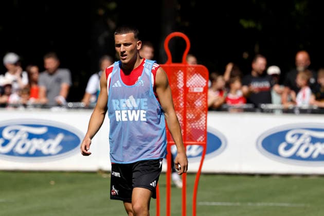 Fußballspieler Said El Mala (Mittelfeld) beim öffentlichen Training des 1. FC Köln am Geißbockheim. Köln, 11.08.2026 (DFL DFB REGULATIONS PROHIBIT ANY USE OF PHOTOGRAPHS as IMAGE SEQUENCES and or QUASI-VIDEO) NRW Deutschland *** Soccer player Said El Mala, midfielder, during 1. FC Köln’s public training session at Geißbockheim, Cologne, August 11, 2026. DFL and DFB regulations prohibit any use of photographs as image sequences and or quasi-video. NRW, Germany Copyright: xChristophxHardtx