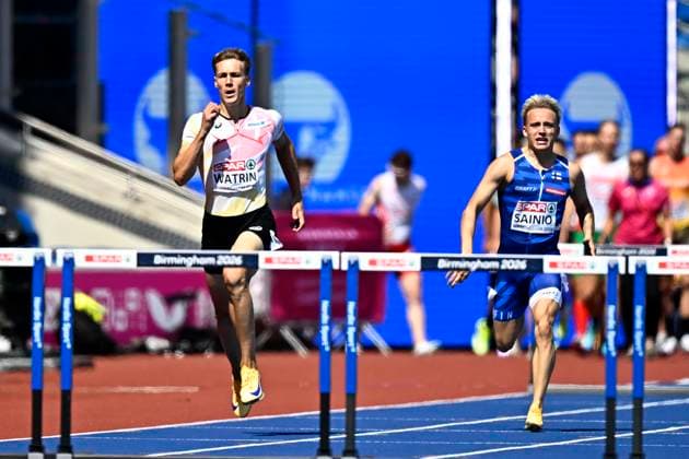 European Athletics Championships Birmingham 2026 - day 2 BIRMINGHAM, ENGLAND - AUGUST 11 : Watrin Julien (BEL) in action during the 400M Hurdles Men Round 1 Heat 2 on day 2 of the Birmingham 2026 European Athletics Championships on August 11, 2026 in Birmingham, England, 11 08 2026 Birmingham ENGLAND  Copyright: xTomasxSiskx