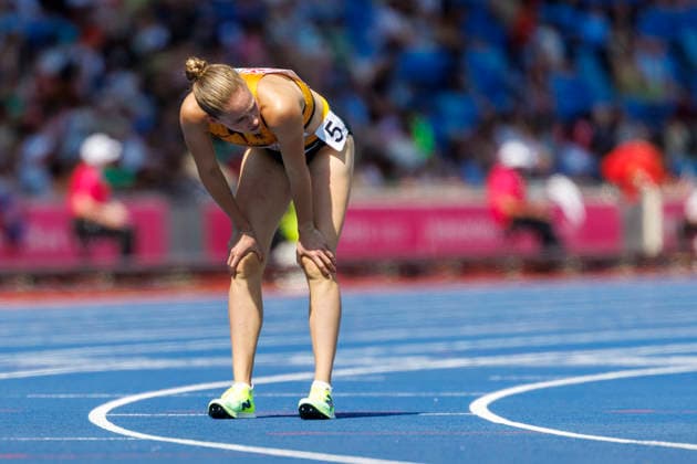 BIRMINGHAM, GREAT BRITAIN - AUGUST 11, 2026 : Jana Marie BECKER (GER Germany) reacts after the 800m (R1) during the European Athletics Championships at Alexander Stadium on August 11, 2026 in Birmingham, Great Britain. Oregon Great Britain Copyright: xAxelxKohringx