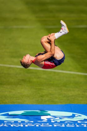 EM i friidrett utendors 2026 - Dag 2 Birmingham, England 20260811. Erlend Bolstad Raa i ovelsen hoyde menn kvalifisering under EM i friidrett 2026 pa Alexander Stadium i Birmingham tirsdag. Foto: Beate Oma Dahle NTB Birmingham England EDITORIAL USE ONLY. RESTRICTED USE FOR BETTING COMPANIES Ref:_SPOw9G64p9IYQ0.jpg *** 2026 European Outdoor Athletics Championships, Day 2, Birmingham, England, August 11, 2026. Erlend Bolstad Raa competes in the men’s high jump qualifying round at the 2026 European Athletics Championships at Alexander Stadium in Birmingham on Tuesday. Photo: Beate Oma Dahle, NTB, Birmingham, England. EDITORIAL USE ONLY. RESTRICTED USE FOR BETTING COMPANIES.  Copyright: xBeatexOmaxDahlex xNTBx