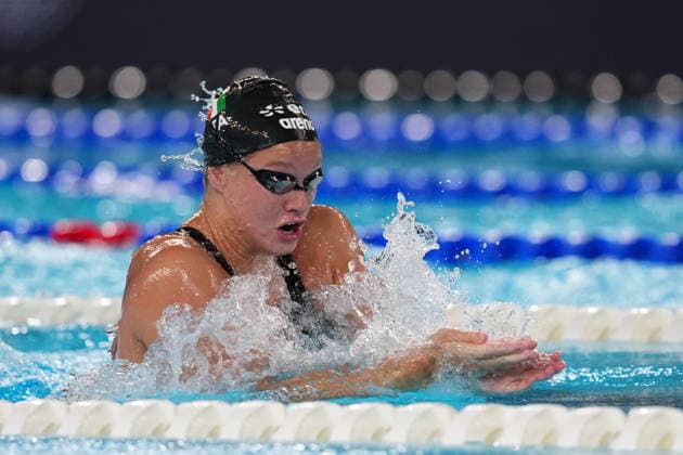 Anita Bottazzo from Italy at the Swimming European Aquatics Championships Paris 2026, Paris, August 11, 2026 .  Copyright: xGianxMattiaxD Alberto LaPressex