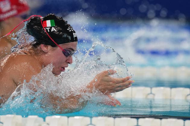 Benedetta Pilato from Italy at the Swimming European Aquatics Championships Paris 2026, Paris, August 11, 2026 .  Copyright: xGianxMattiaxD Alberto LaPressex