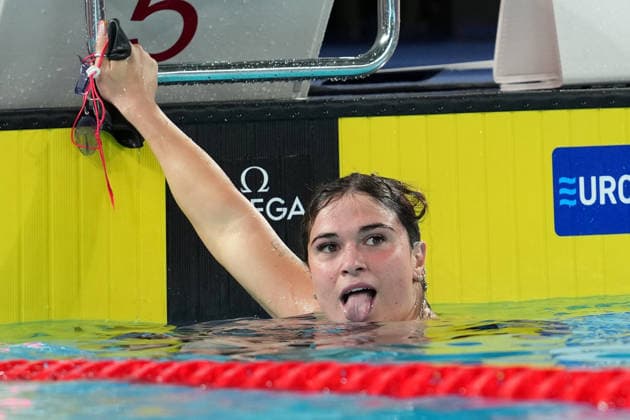 Benedetta Pilato from Italy at the Swimming European Aquatics Championships Paris 2026, Paris, August 11, 2026 .  Copyright: xGianxMattiaxD Alberto LaPressex