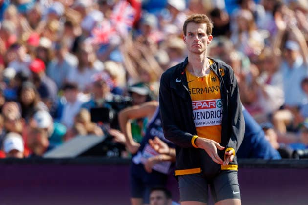 BIRMINGHAM, GREAT BRITAIN - AUGUST 11, 2026 : High jumper Falk WENDRICH (GER Germany) during the European Athletics Championships at Alexander Stadium on August 11, 2026 in Birmingham, Great Britain. Oregon Great Britain Copyright: xAxelxKohringx