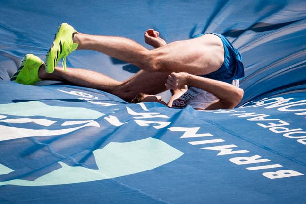 European Athletics Championships in Birmingham, United Kingdom, August 11, 2026. Czech Jan Stefela competes during the high jump qualification. (CTKxPhoto JaroslavxSvoboda) CTKPhotoP2026081103763  CTKPhotoP2026081103763