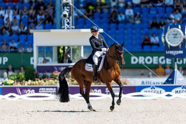 AACHEN - FEI World Championships 2026, AACHEN - FEI World Championships 2026 PRUNTHALLER Ulrike (AUT), Fleur TSF FEI Dressage World Championship, WM, Weltmeisterschaft Grand Prix de Dressage 1st Part Team Finale & Einzelqualifikation Lambertz-Preis Aachen, Reitstadion Soers 11. August 2026 - *** 2026 FEI World Championships in Aachen, AACHEN FEI World Championships 2026 Ulrike Prunthaller (AUT), Fleur TSF FEI Dressage World Championship Grand Prix de Dressage, Part 1: Team Final, Individual Qualification, Lambertz Prize Aachen, Soers Equestrian Stadium, August 11, 2026