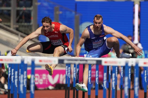 Birmingham , Leichtathletik, Athletics, Track and Field, EAA, Leichtathletik EM Birmingham 2026 European Championships birmingham 2026 , 10.08-17.08.2026, Alexander Stadium Birmingham, Grossbritannien , 110m Hurden Männer, 110m Hurdles Men, Hari Manninen Finland FIN Copyright Gladys Chai von der Laage *** Birmingham, Track and Field, Athletics, EAA, 2026 European Athletics Championships in Birmingham, August 10–17, 2026, Alexander Stadium, Birmingham, Great Britain, Men’s 110m Hurdles, Hari Manninen, Finland (FIN), Copyright Gladys Chai von der Laage