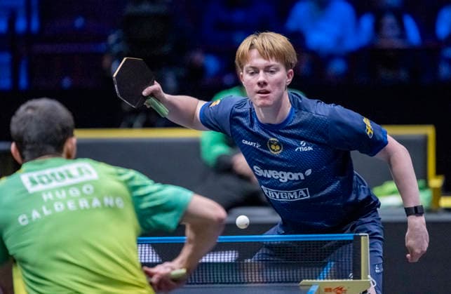 MALMÖ 2026-08-11 Sweden s William Bergenblocks in the match against Hugo Calderano in the first round of the men s singles at the Europe Smash Sweden 2026 Table tennis, Tischtennis tournament at Malmö Arena in Malmö, Sweden, on August 11, 2026. MALMÖ SWEDEN x50090x *** MALMÖ, August 11, 2026—Sweden’s William Bergenblocks faced off against Hugo Calderano in the first round of the men’s singles at the Europe Smash Sweden 2026 table tennis tournament at Malmö Arena in Malmö, Sweden, on August 11, 2026 MALMÖ SWEDEN x50090x  Copyright: xJohanxNilssonx xTTx EUROPE SMASH SWEDEN 2026