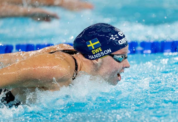 PARIS, FRANKRIKE 20260811 Sveriges Louise Hansson i försöken pa 4x100 meter mixed medley under sim-EM i Paris. ***Bilden ingar i SPORTPAKET. För övriga BETALBILD*** PARIS FRANKRIKE x10430x *** PARIS, FRANCE 20260811 Sweden s Louise Hansson in the heats of the 4x100-meter mixed medley relay at the European Swimming Championships in Paris ***This image is part of the SPORT PACKAGE; for other images, see PAID CONTENT*** PARIS, FRANCE x10430x  Copyright: xChristinexOlsson TTx SIM-EM 2026 PARIS
