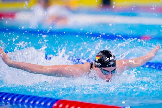France, Paris, Centre Aquatique Olympique Metropole du Grand Paris, 11.08.2026, European Aquatics Championships, Day 12, Morning Session, 4x100m Mixed Relay, Germany, Yara Fay Riefstahl, SC Chemnitz, Photo by Eibner Pressefoto Tino Henschel European Aquatics Championships, Day 12, Morning Session Paris *** France, Paris, Centre Aquatique Olympique Metropole du Grand Paris, August 11, 2026, European Aquatics Championships, Day 12, Morning Session, 4x100m Mixed Relay, Germany, Yara Fay Riefstahl, SC Chemnitz, Photo by Eibner Pressefoto Tino Henschel European Aquatics Championships, Day 12, Morning Session, Paris Copyright: xEibnerxPressefotox