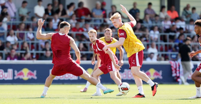 RB Leipzig Ð Training Bundesliga Leipzig, 11.08.2026, Red Bull Akademie, Fussball, 1.Bundesliga, RB Leipzig , Training , Im Bild: Maxime Esteve, Arthur Vermeeren, Nicolas Seiwald , Nur zur redaktionellen Nutzung. Only editorial use. , *** RB Leipzig – Training, Bundesliga, Leipzig, August 11, 2026, Red Bull Academy, Soccer, Bundesliga 1, RB Leipzig, Training, Pictured: Maxime Esteve, Arthur Vermeeren, Nicolas Seiwald, For editorial use only, Picture Point