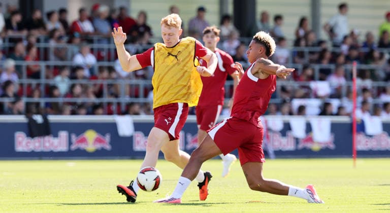 RB Leipzig Ð Training Bundesliga Leipzig, 11.08.2026, Red Bull Akademie, Fussball, 1.Bundesliga, RB Leipzig , Training , Im Bild: Nicolas Seiwald, Antonio Nusa , Nur zur redaktionellen Nutzung. Only editorial use. , *** RB Leipzig – Training, Bundesliga, Leipzig, August 11, 2026, Red Bull Academy, Soccer, Bundesliga 1, RB Leipzig, Training, Pictured: Nicolas Seiwald, Antonio Nusa, For editorial use only, Picture Point