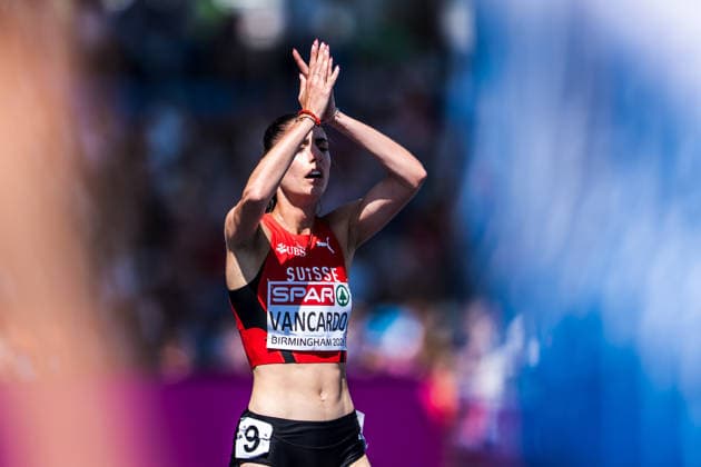 European Athletics Championships; Birmingham, 11.08.2026 BIRMINGHAM, UNITED KINGDOM - AUGUST 11: Veronica Vancardo (Switzerland) reacts after the first round of the womens 800 m on August 11, 2026 in Birmingham, United Kingdom. *** European Athletics Championships, Birmingham, August 11, 2026 BIRMINGHAM, UNITED KINGDOM AUGUST 11 Veronica Vancardo of Switzerland reacts after the first round of the women s 800-meter race on August 11, 2026, in Birmingham, United Kingdom Copyright: xBEAUTIFULxSPORTS UlfxSchillerx
