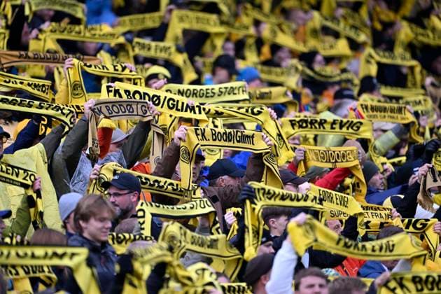 Bodo Glimt v Royale Union Saint-Gilloise - UEFA Champions League BODO, NORWAY - AUGUST 11 : Supporters and fans of Bodo pictured during the UEFA Champions League 2026 27 third qualifying round second leg between Bodo Glimt and Royale Union Saint-Gilloise on August 11, 2026 in Bodo, Norway, 11 08 2026 Bodo Norway  Copyright: xNicoxVereeckenx