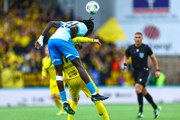 Fotball, Champions League 2025 2026: Bodo Glimt - Union Saint-Gilloise Bodo 20260811. under kvalifiseringskampen til Champions League mellom Bodo Glimt og Union Saint-Gilloise pa Aspmyra stadion. Foto: Mats Torbergsen NTB Bodo Norge EDITORIAL USE ONLY. RESTRICTED USE FOR BETTING COMPANIES Ref:_SPOYpHK6YVaQo0.jpg *** Soccer, Champions League 2025–2026 Bodo Glimt vs. Union Saint Gilloise Bodo, August 11, 2026, during the Champions League qualifying match between Bodo Glimt and Union Saint Gilloise at Aspmyra Stadium. Photo by Mats Torbergsen, NTB, Bodo, Norway. EDITORIAL USE ONLY RESTRICTED USE FOR BETTING COMPANIES  Copyright: xMatsxTorbergsenx xNTBx