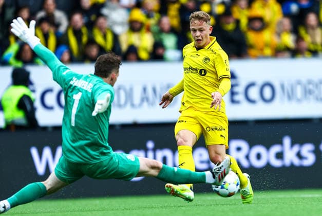 Fotball, Champions League 2025 2026: Bodo Glimt - Union Saint-Gilloise Bodo 20260811. under kvalifiseringskampen til Champions League mellom Bodo Glimt og Union Saint-Gilloise pa Aspmyra stadion. Foto: Mats Torbergsen NTB Bodo Norge EDITORIAL USE ONLY. RESTRICTED USE FOR BETTING COMPANIES Ref:_SPOnNt46_-W7U4.jpg *** Soccer, Champions League 2025–2026 Bodo Glimt vs. Union Saint Gilloise Bodo, August 11, 2026, during the Champions League qualifying match between Bodo Glimt and Union Saint Gilloise at Aspmyra Stadium. Photo by Mats Torbergsen, NTB, Bodo, Norway. EDITORIAL USE ONLY RESTRICTED USE FOR BETTING COMPANIES  Copyright: xMatsxTorbergsenx xNTBx