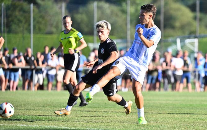11.08.2026 - Fussball - Saison 2026 2027 - BFV - Toto-Pokal : FC Wendelstein - TSV 1860 München ( Löwen ) - - xwoxzix - Joschua Baran (14, FC Wendelstein ) Loris Husic (22, TSV 1860 München ) *** August 11, 2026 Soccer Season 2026–2027 BFV Toto Cup FC Wendelstein TSV 1860 Munich Löwen xwoxzix Joschua Baran 14, FC Wendelstein Loris Husic 22, TSV 1860 Munich
