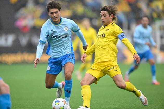 Bodo Glimt v Royale Union Saint-Gilloise - UEFA Champions League BODO, NORWAY - AUGUST 11 : Zeneli Besfort midfielder of Royale Union Saint-Gilloise in action with Patrick Berg midfielder of FK Bodo Glimt during the UEFA Champions League 2026 27 third qualifying round second leg between Bodo Glimt and Royale Union Saint-Gilloise on August 11, 2026 in Bodo, Norway, 11 08 2026 Bodo Norway  Copyright: xNicoxVereeckenx