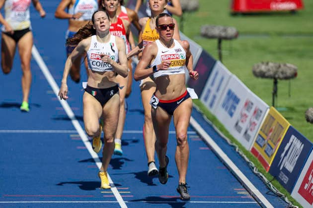 27th European Athletics Championships - Birmingham 2026: Day Two GB s Hodgkinson Keely (right) crosses the finish line to win her round 1 heat of the Women s 800m event during Day Two of the 2026 European Athletics Championships at the Alexander Stadium, Perry Bar, Birmingham in England on Tuesday. Perry Bar Birmingham United Kingdom  Copyright: xMIxNewsx originalFilename:fletcher-european260811_npk5k.jpg