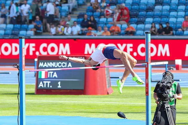 27th European Athletics Championships - Birmingham 2026: Day Two GB s Joel Clarke-Khan competes in the men s high jump group B qualification during day two of the 2026 European Athletics Championships at the Alexander Stadium in Perry Bar, Birmingham, England. Perry Bar Birmingham United Kingdom  Copyright: xMIxNewsx originalFilename:fletcher-european260811_npPvW.jpg