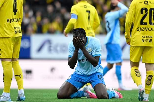 Bodo Glimt v Royale Union Saint-Gilloise - UEFA Champions League BODO, NORWAY - AUGUST 11 : David Promise Oluwatobi forward of Royale Union Saint-Gilloise looks dejected after missing an opportunity during the UEFA Champions League 2026 27 third qualifying round second leg between Bodo Glimt and Royale Union Saint-Gilloise on August 11, 2026 in Bodo, Norway, 11 08 2026 Bodo Norway  Copyright: xNicoxVereeckenx