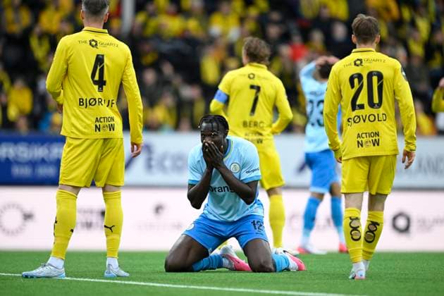 Bodo Glimt v Royale Union Saint-Gilloise - UEFA Champions League BODO, NORWAY - AUGUST 11 : David Promise Oluwatobi forward of Royale Union Saint-Gilloise looks dejected after missing an opportunity during the UEFA Champions League 2026 27 third qualifying round second leg between Bodo Glimt and Royale Union Saint-Gilloise on August 11, 2026 in Bodo, Norway, 11 08 2026 Bodo Norway  Copyright: xNicoxVereeckenx