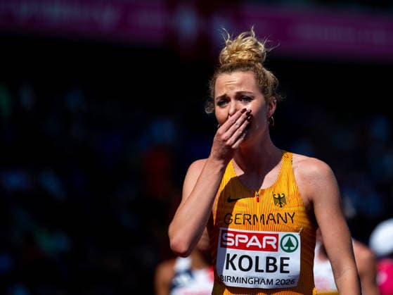 11.08.2026, GBR, Leichtathletik, Europameisterschaft 2026, Morgensession Tag 2, Birmingham Smilla Kolbe ( Deutschland ) jubelt im Ziel, 800 Meter Damen, Vorlauf Birmingham Alexander Stadium England Großbritannien *** August 11, 2026, GBR, Track and Field, 2026 European Championships, Morning Session, Day 2, Birmingham; Smilla Kolbe of Germany celebrates at the finish line, Women s 800-meter, Heats, Birmingham Alexander Stadium, England, Great Britain Copyright: xNordphoto Memmlerx